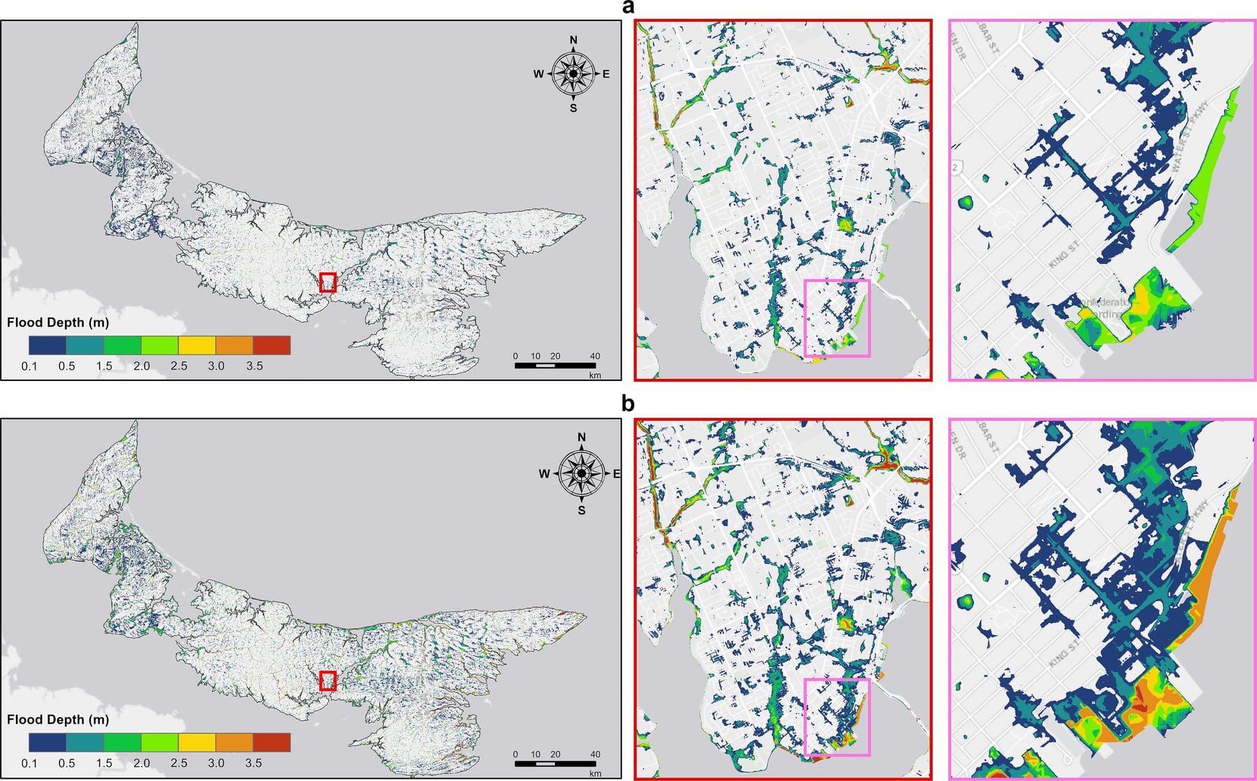 Sample image from pluvial flood modelling project
